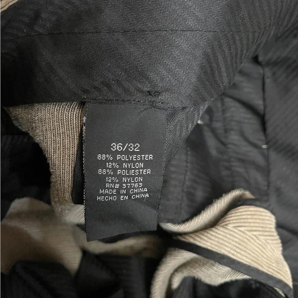 Perry Ellis Portfolio Easy Care Flat Front Corduroy Dress Pants Men’s 36”Wx32”L - Picture 7 of 15